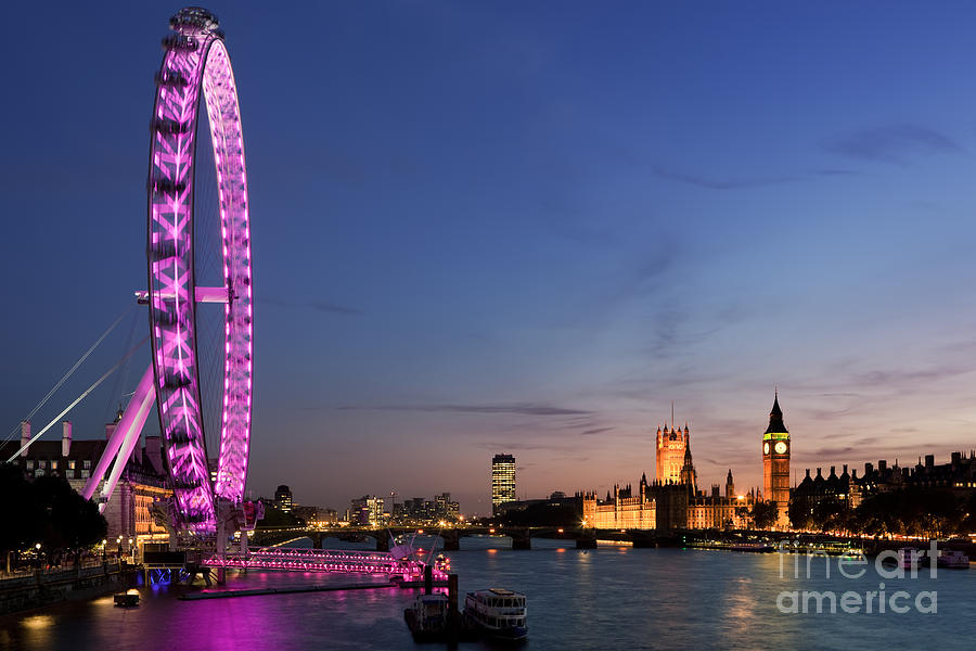London Eye Photograph - London Eye by Rod McLean