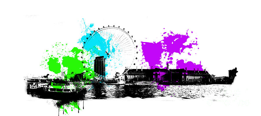 London Eye Digital Art by Roger Lighterness