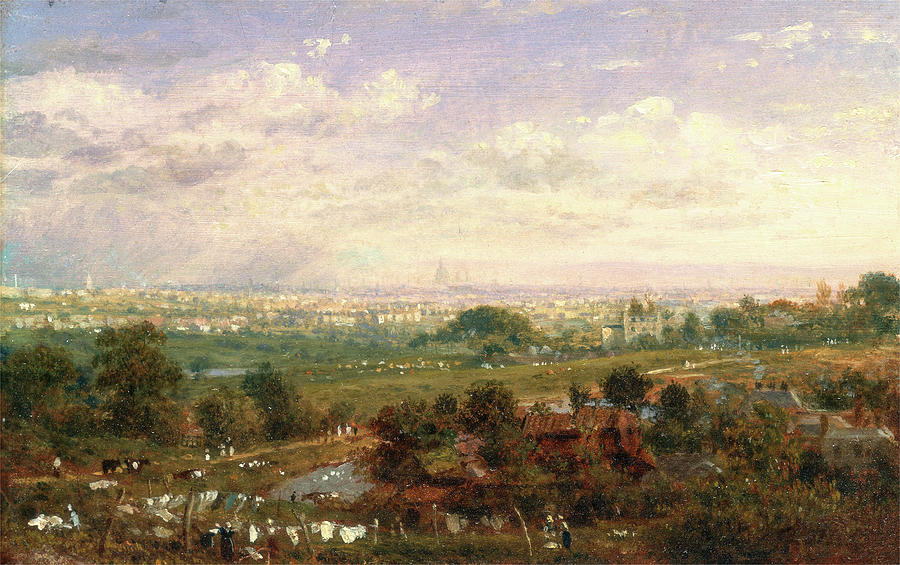 Frederick Nash Painting - London From Islington Hill, Frederick Nash by Litz Collection
