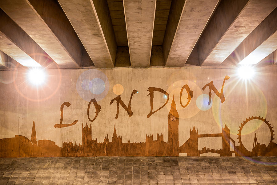 London Graffiti Skyline Photograph by Semmick Photo