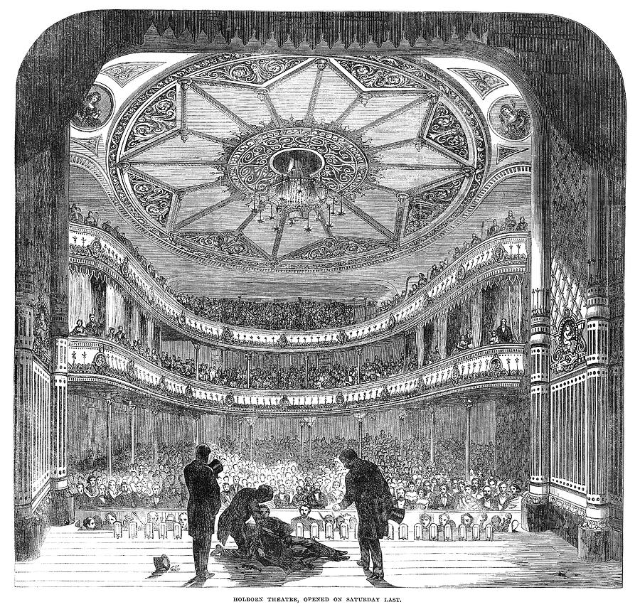London Holborn Theatre Painting by Granger
