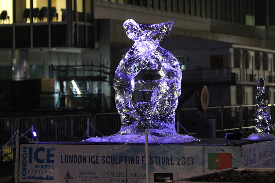 London Photograph - London Ice Sculpting Festival 2013 by Ash Sharesomephotos