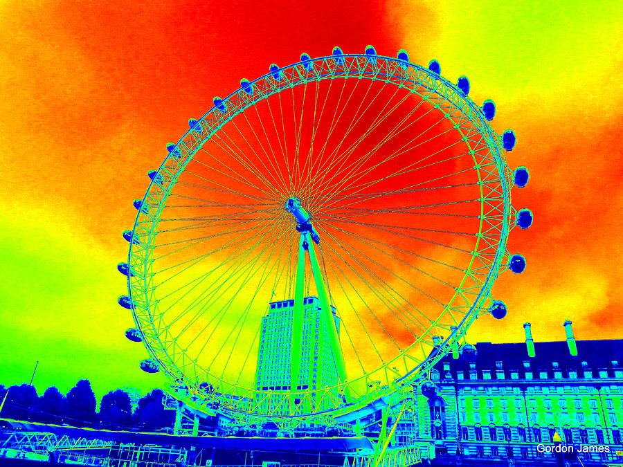 London Eye Observation Wheel Photograph by Gordon James