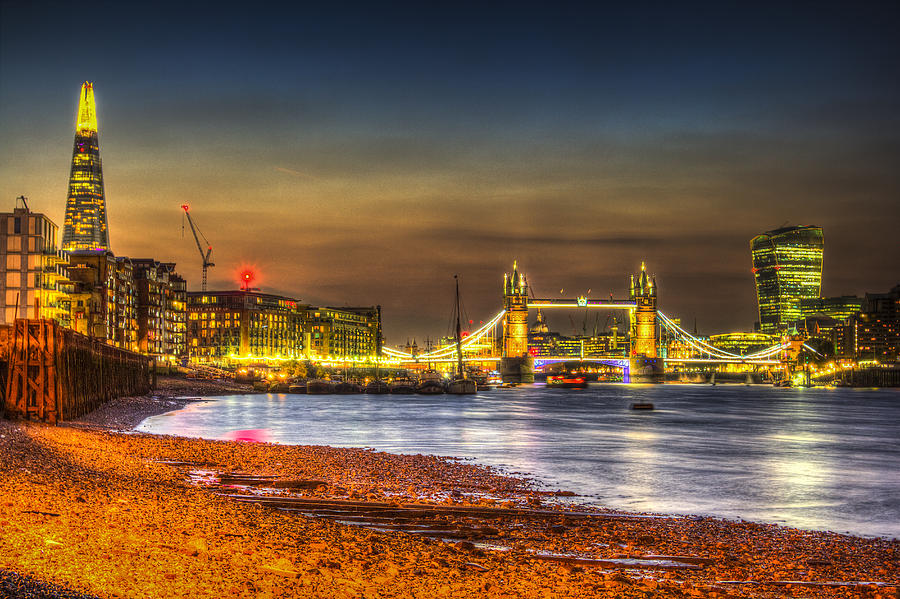 London Night View Photograph by David Pyatt