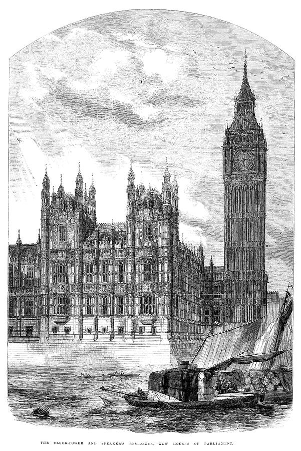 London Parliament, 1857 Painting by Granger