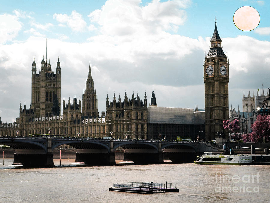 London Parliament Building Digital Art by Celestial Images