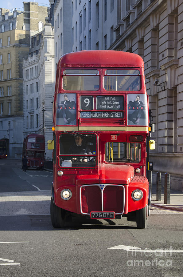 London red bus Photograph by Steev Stamford