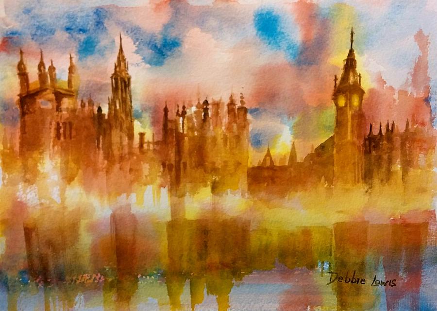 London Rising Painting by Debbie Lewis
