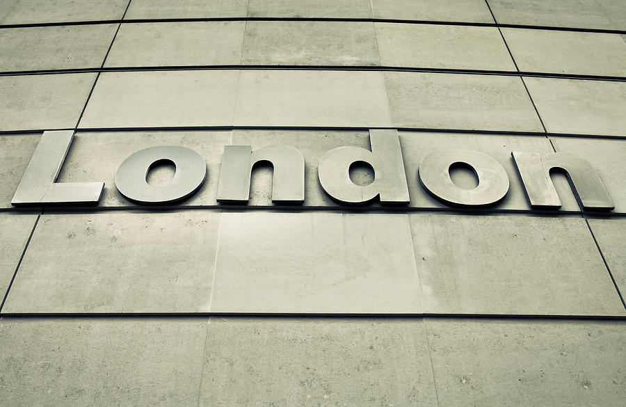 Architecture Photograph - London sign by Tom Gowanlock