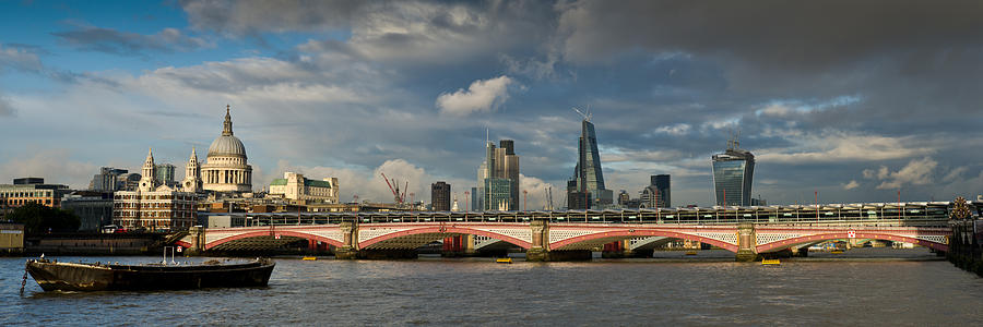 London skyline from Blackfriars Bridge Photograph by Gary Eason