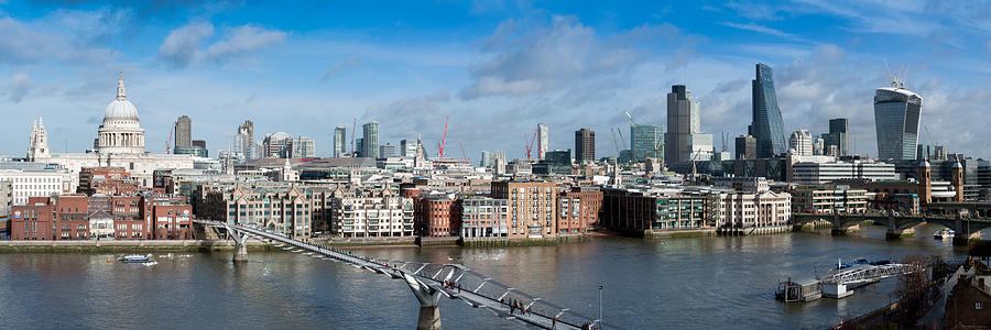 London skyline St Pauls and the City Photograph by Gary Eason