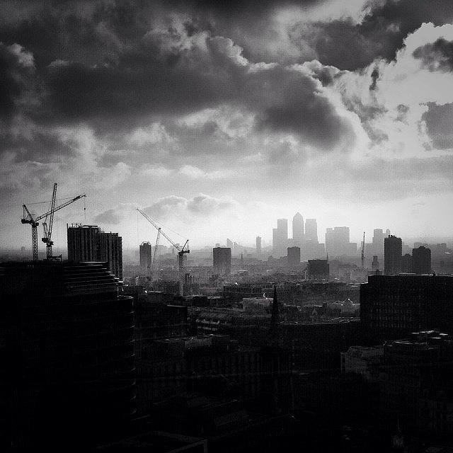 London Skyline Through The Window Where Photograph by Chris Prakoso