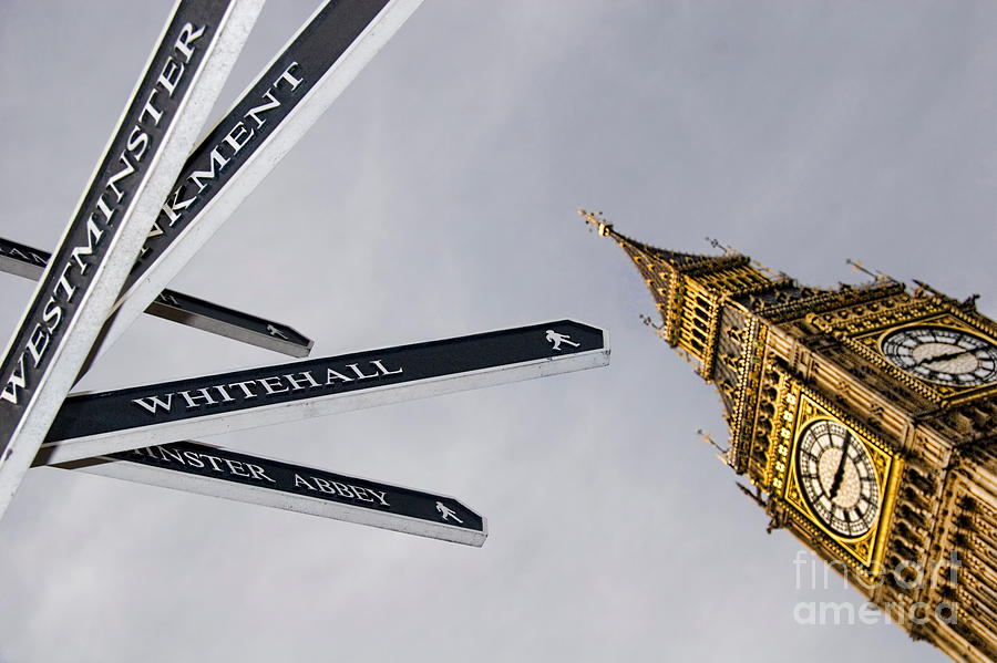 London Street Signs Photograph by David Smith