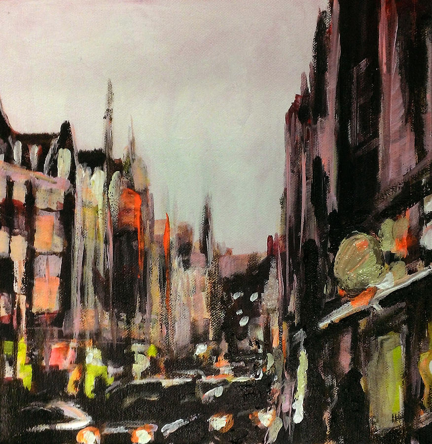 London Painting - London Streets 4 by Paul Mitchell
