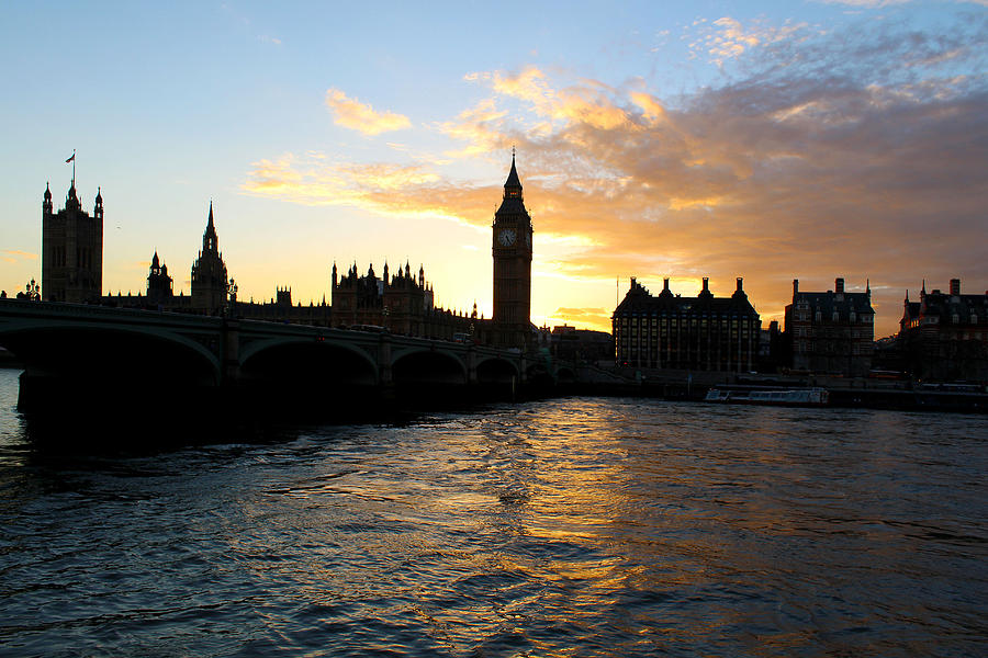 London Photograph - London sunset by Plamena Zhirova