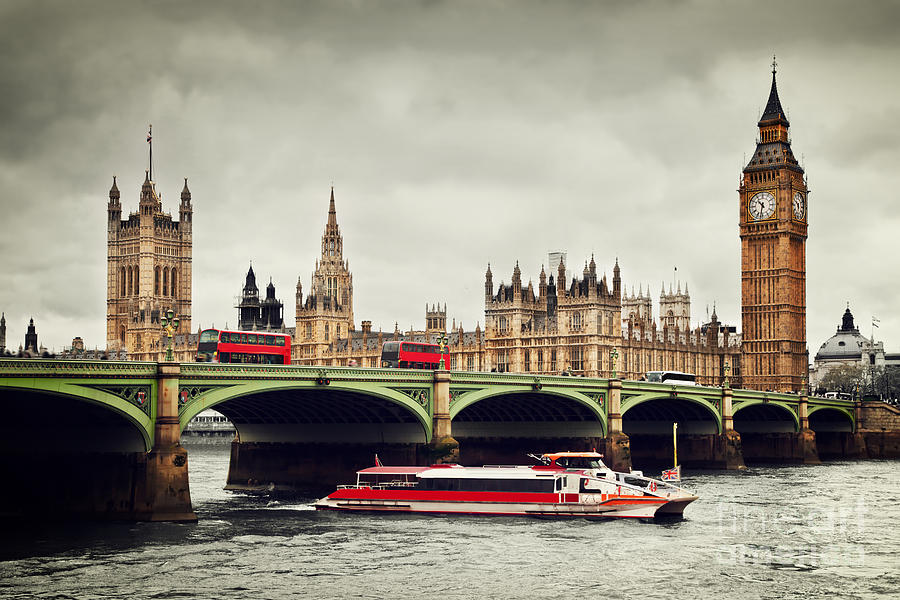 London the UK Big Ben Photograph by Michal Bednarek