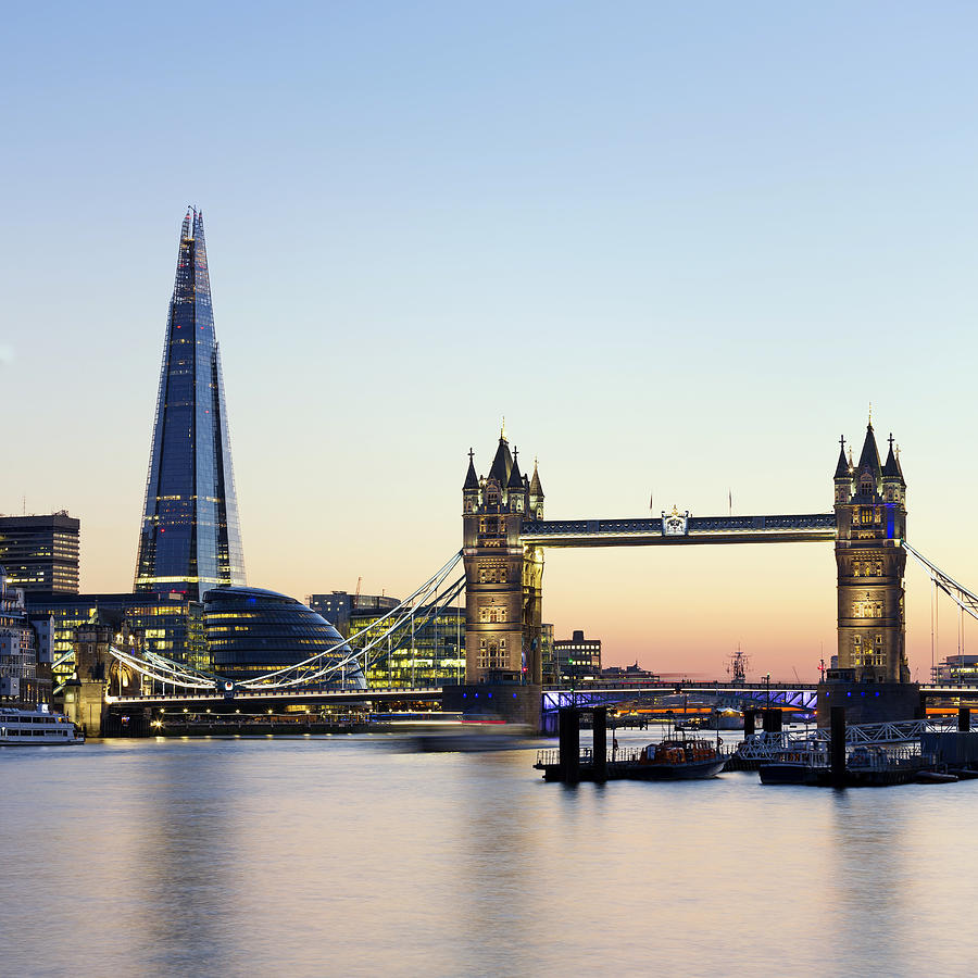 London Tower Bridge and The Shard Photograph by _ultraforma_