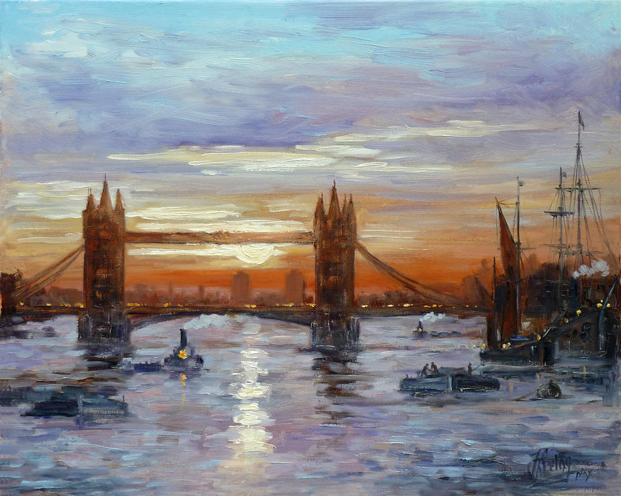 London Tower Bridge Painting by Irek Szelag