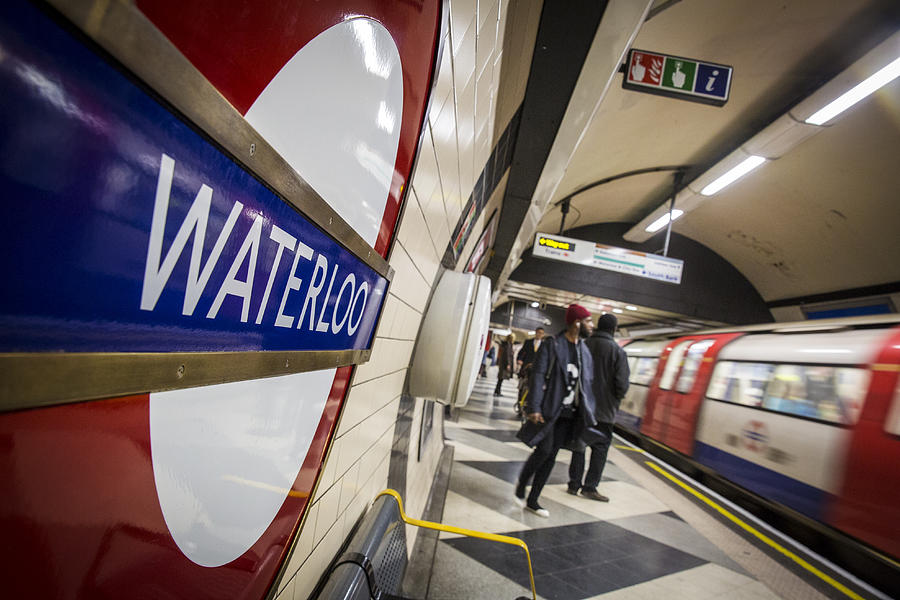 London Tube subway Waterloo Station Photograph by Tonywestphoto