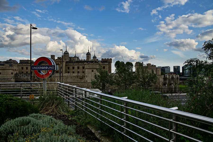 London Underground and the Tower of London Photograph by Georgia Mizuleva