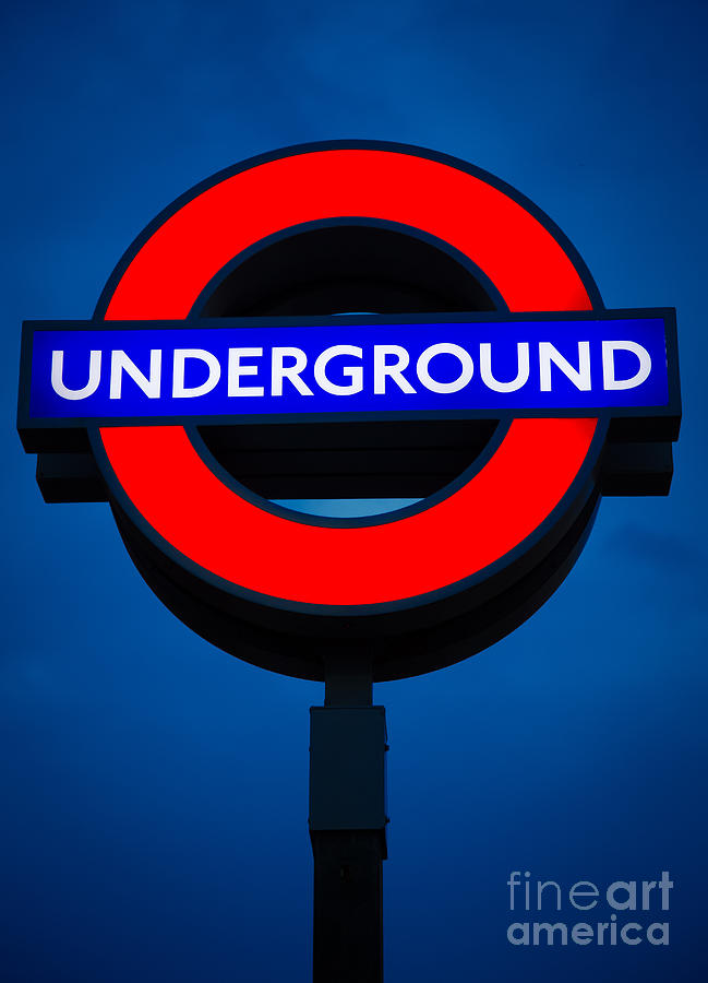 London Photograph - London Underground by Inge Johnsson