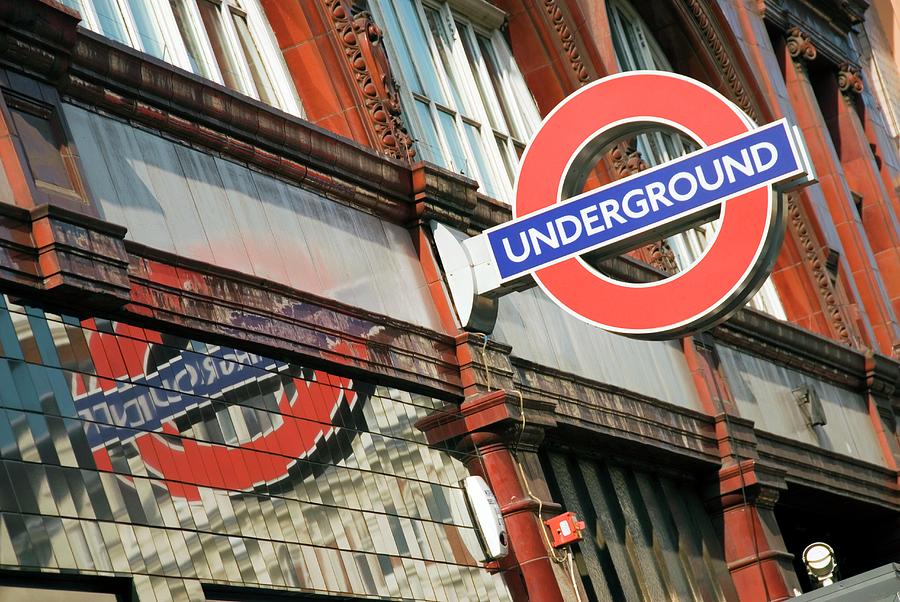 London Underground Sign Photograph by Trl Ltd./science Photo Library