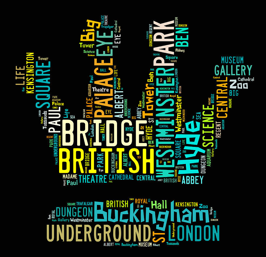 London Word Art Cloud by Nelieta Mishchenko