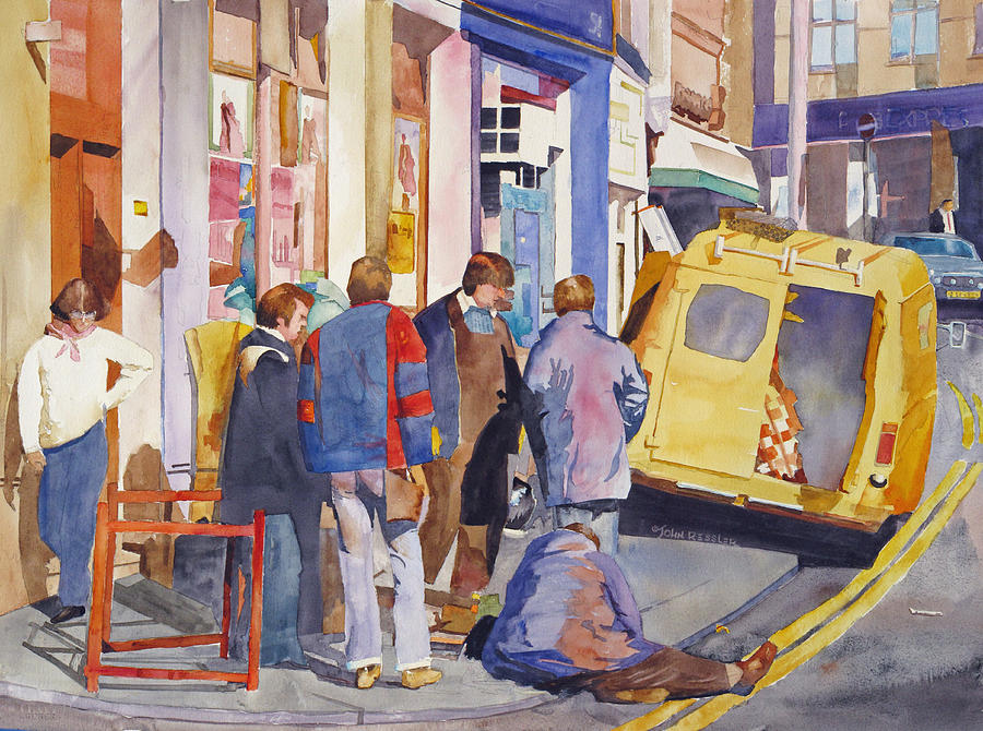London Work Party Painting by John Ressler