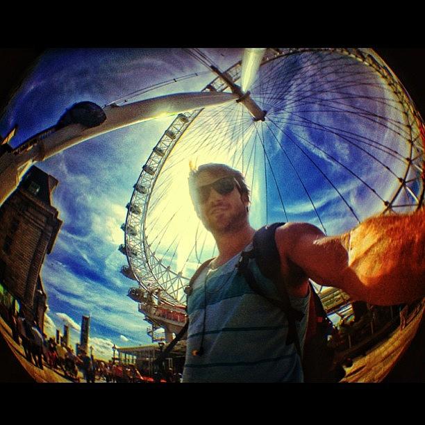 Up Movie Photograph - #londoneye #london #england by Brett Connors