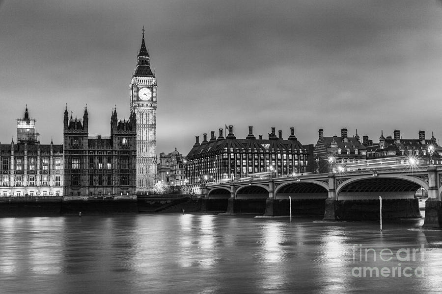 London's Big Ben and Westminster Bridge Photograph by Philip Pound ...