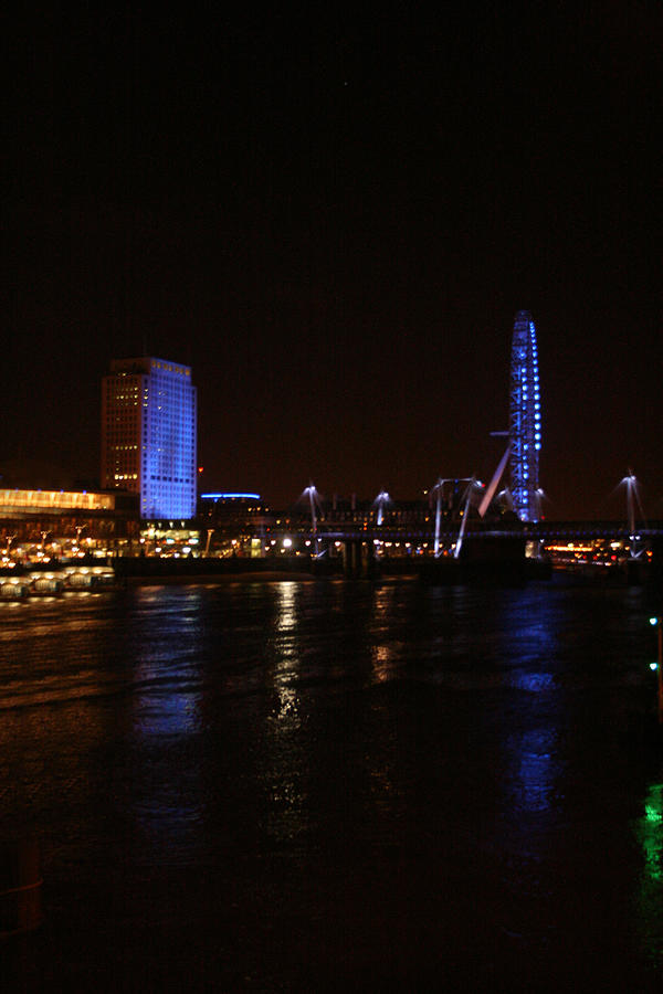 London At Night on the River Thames Photograph by Doc Braham