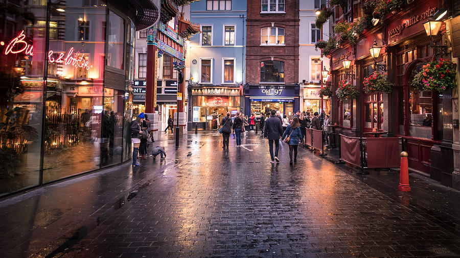 Londons Soho in the evening Photograph by Kevin Gorton