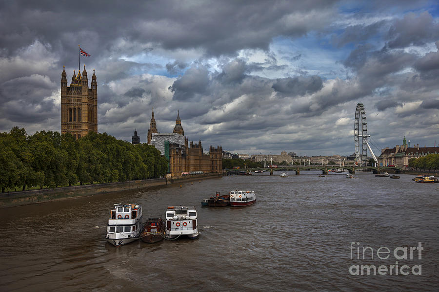 Architecture Photograph - Londons Thames River by Istvan  Kadar