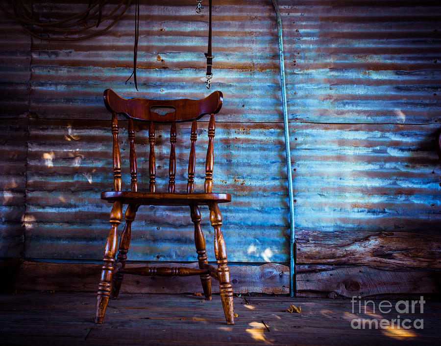 Lone Barn Chair Photograph by Sonja Quintero