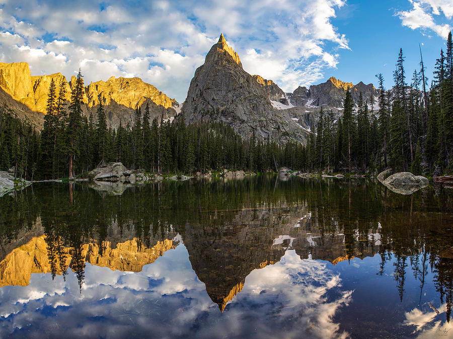 Lone Eagle Peak and Mirror Lake Photograph by Aaron Spong