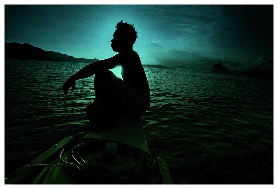Fish Photograph - Lone Fisherman 1 by Simon Odwyer Aurora Photo Agenc