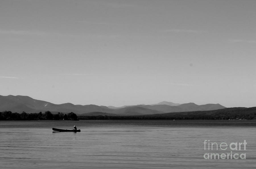 Lone Fisherman Photograph by Barbara Bardzik