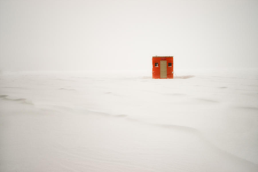 Lone Ice Shanty Photograph by Darylann Leonard Photography