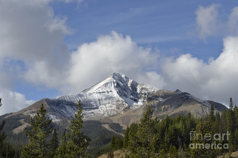Landscape Photograph - Lone Mountain Peak by Wildlife Fine Art