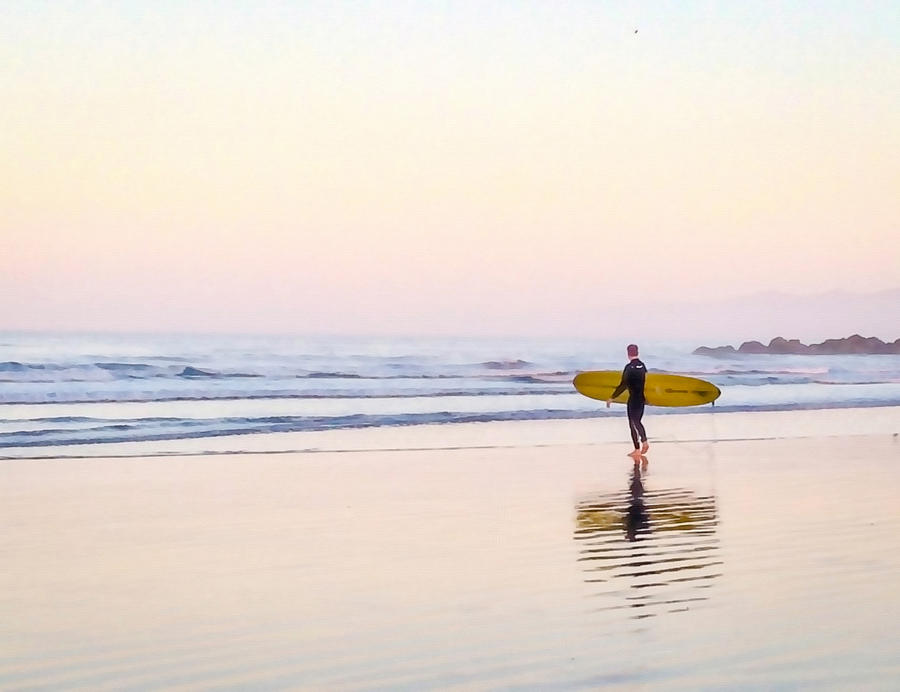Lone Surfer Photograph by Art Block Collections