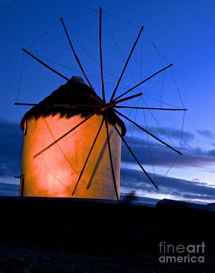 Windmills Photograph - Lone Windmill by Don Kenworthy