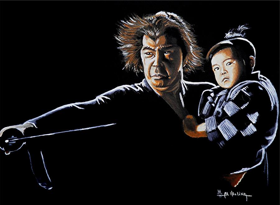 Lone Wolf and Cub Painting by Al  Molina
