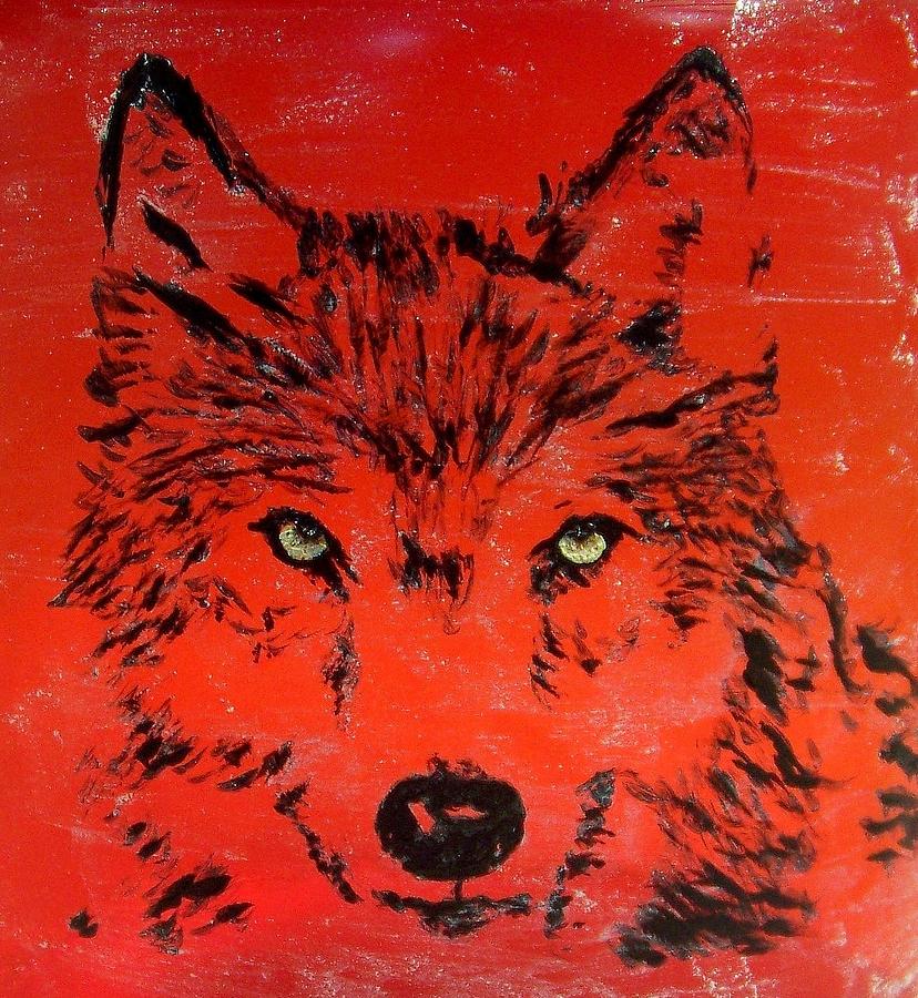 Lone Wolf Painting by Mary Arneson - Fine Art America