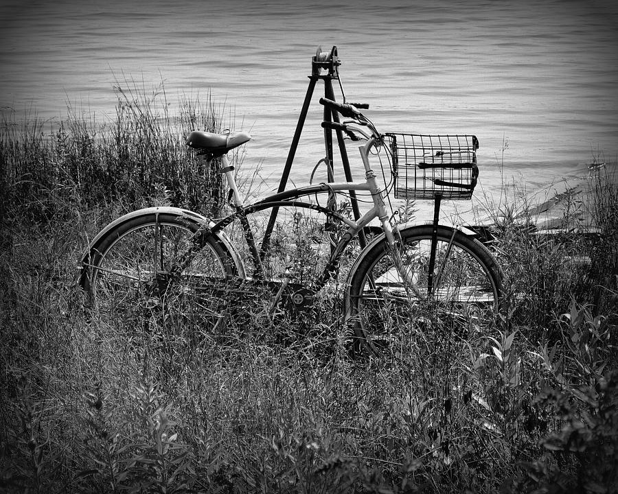 Bicycle Photograph - Lonely Bike by Bill Noonan