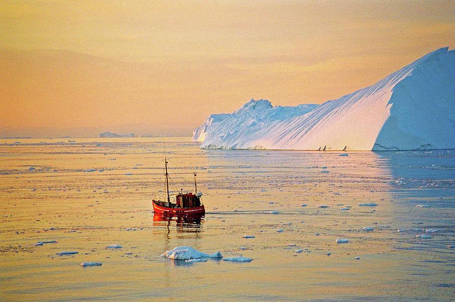Lonely Boat - Greenland Photograph by Juergen Weiss