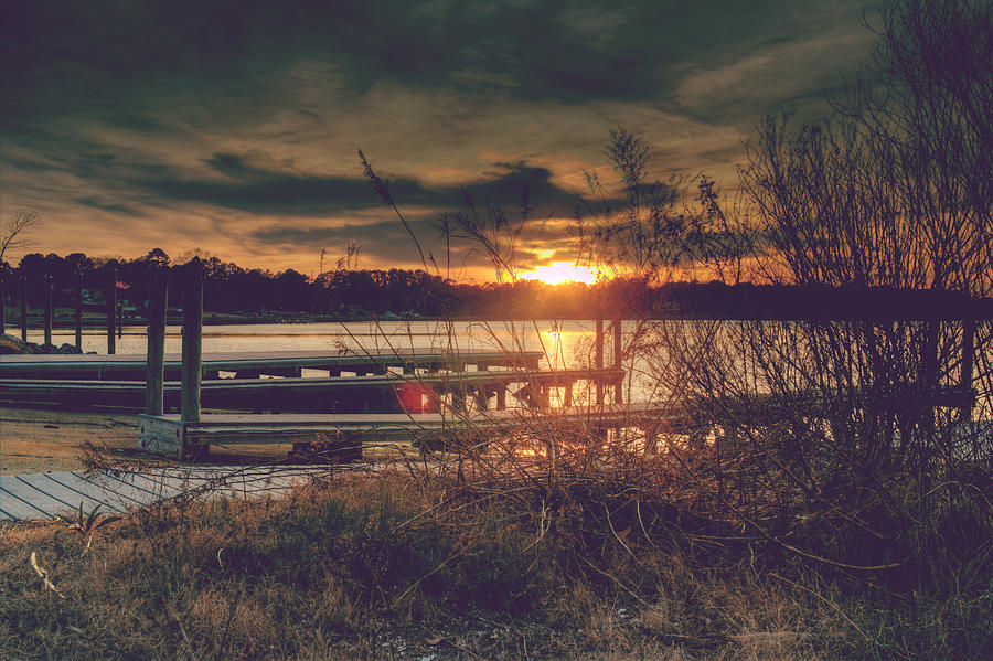 Sunset Photograph - Lonely Boat Ramp by Pete Federico Sunset Photograph - Lonely Boat Ramp by Pete Federico