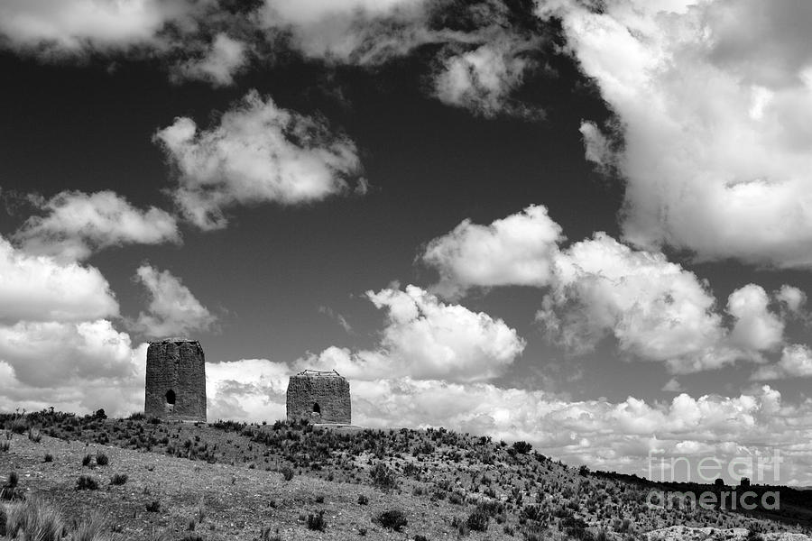 Lonely Burial Towers Photograph by James Brunker