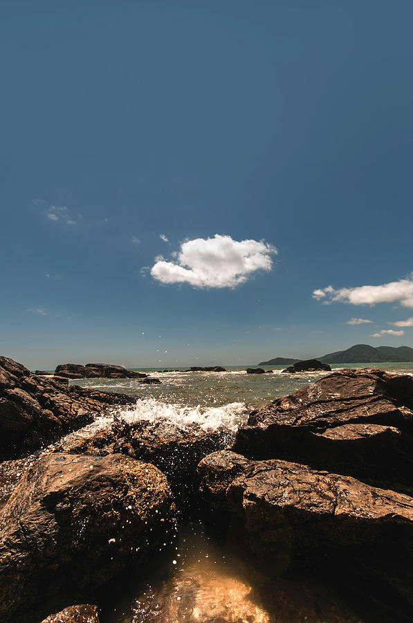 Beach Photograph - Lonely Cloud by Jose Maciel Beach Photograph - Lonely Cloud by Jose Maciel