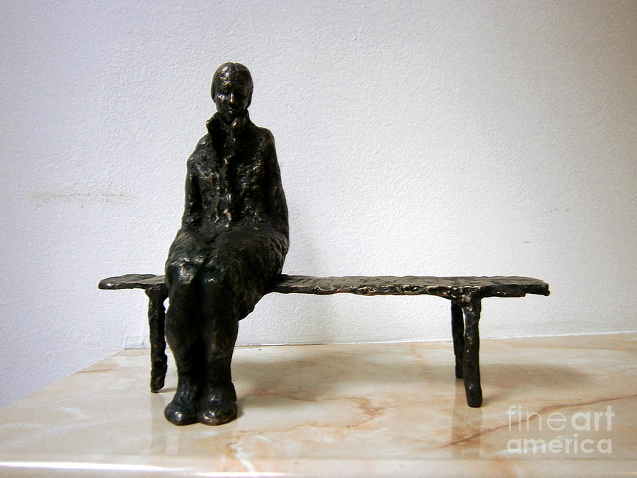 Lonely Sculpture - Lonely girl by Milen Litchkov