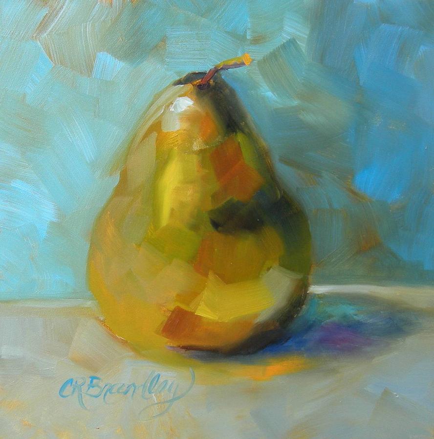 Lonely Pear Painting by Chris Brandley